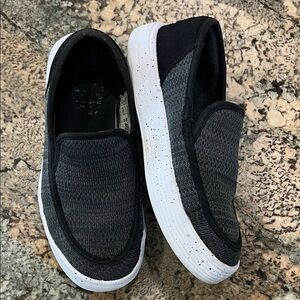 Hey Dude Black Sport Mesh Sneakers